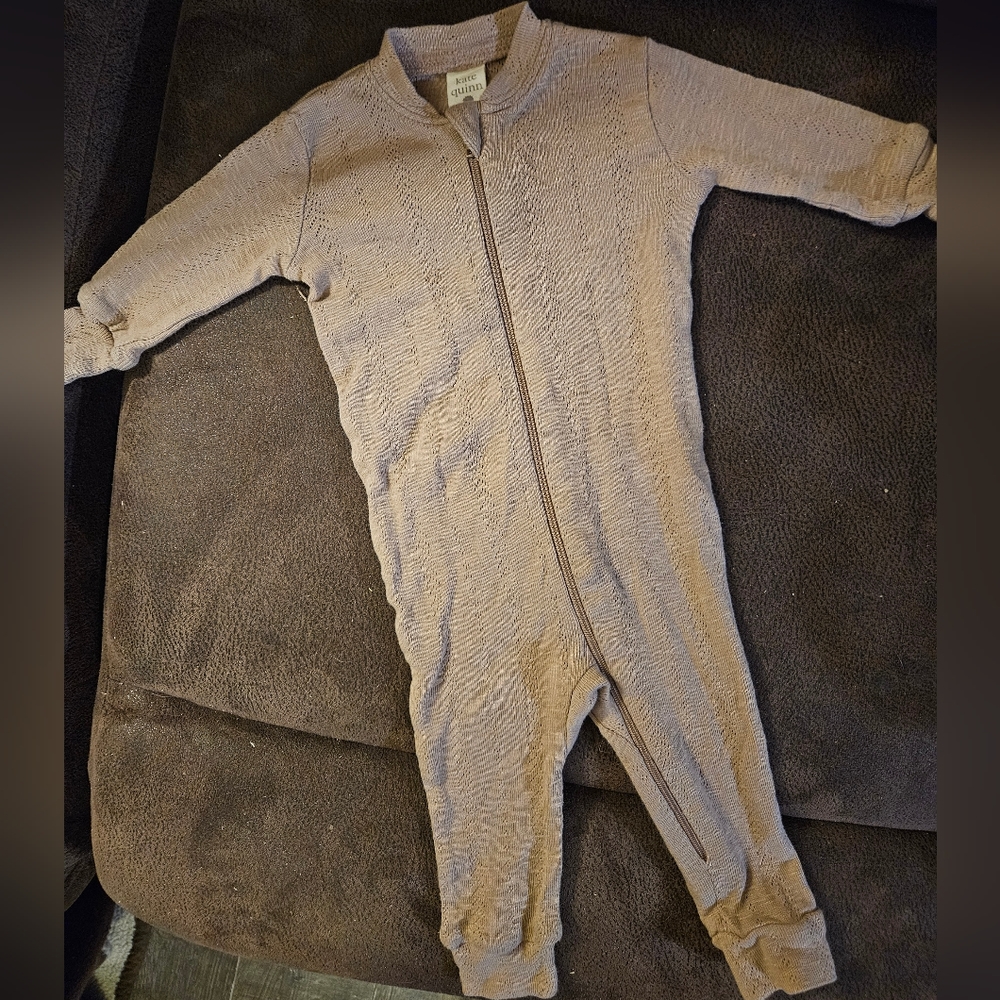 Kate Quinn 0-3 Gender Neutral Zip Up Romper Footies